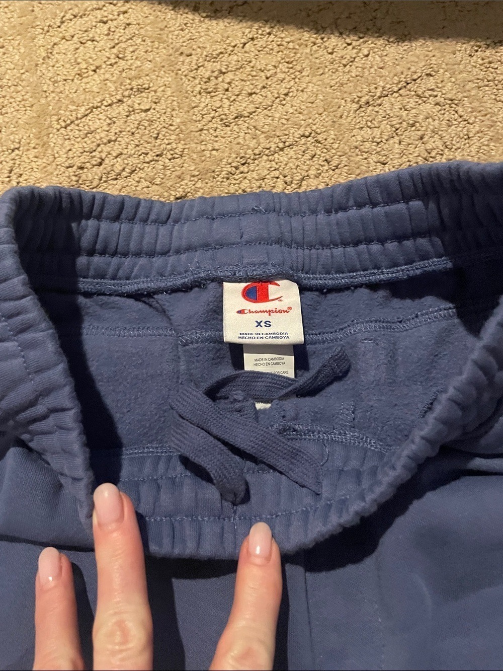 Champion Blue Elastic-Cuff Track Joggers - Picture 5 of 9